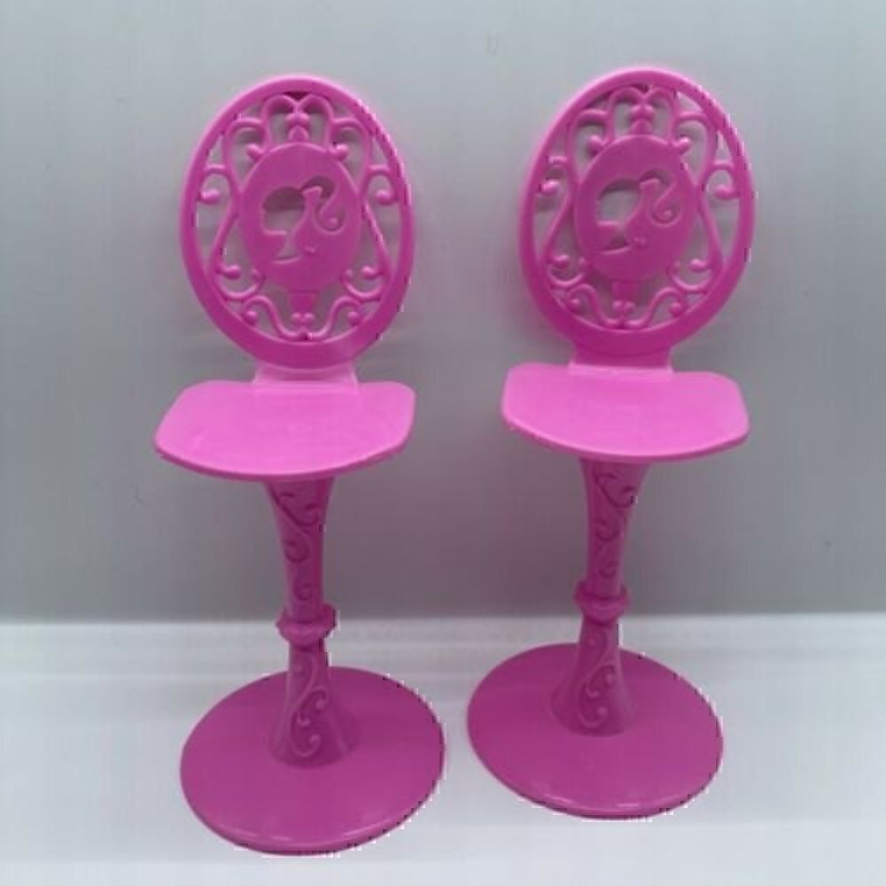 Barbie Glam Camper Seat Chair Hot Pink Kitchen Replacement Lot Of 2